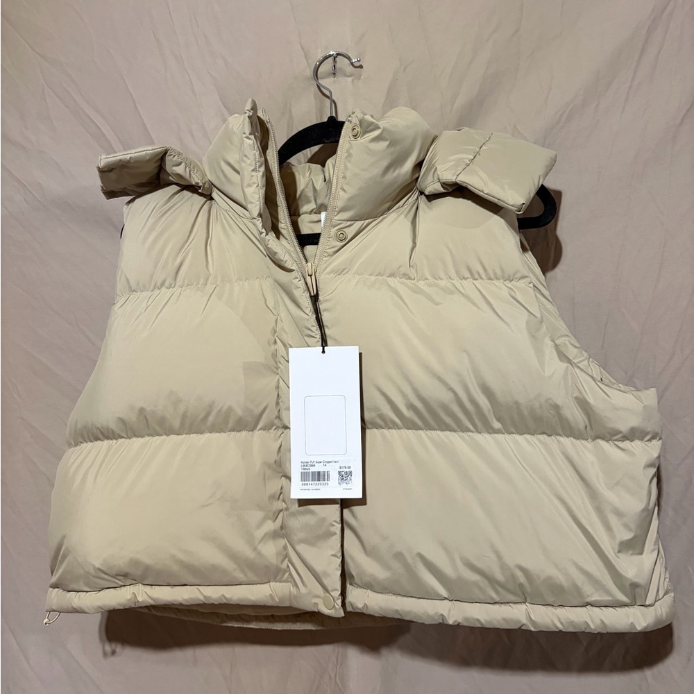 Lululemon wunder puff super-cropped vest